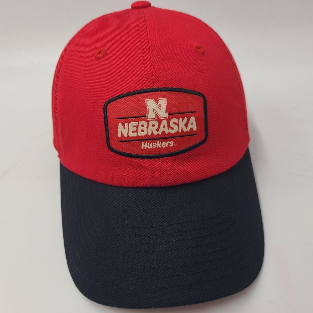 Nebraska Cornhuskers Hat Snapback Red Black NCAA Trucker Mesh University Huskers
